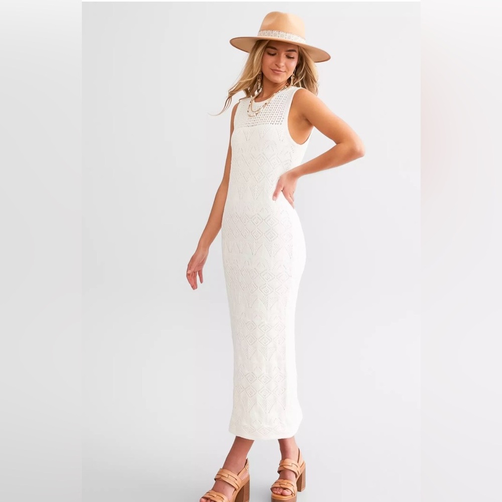 Z Supply Crochet White Mallorca Dress - NWOT
